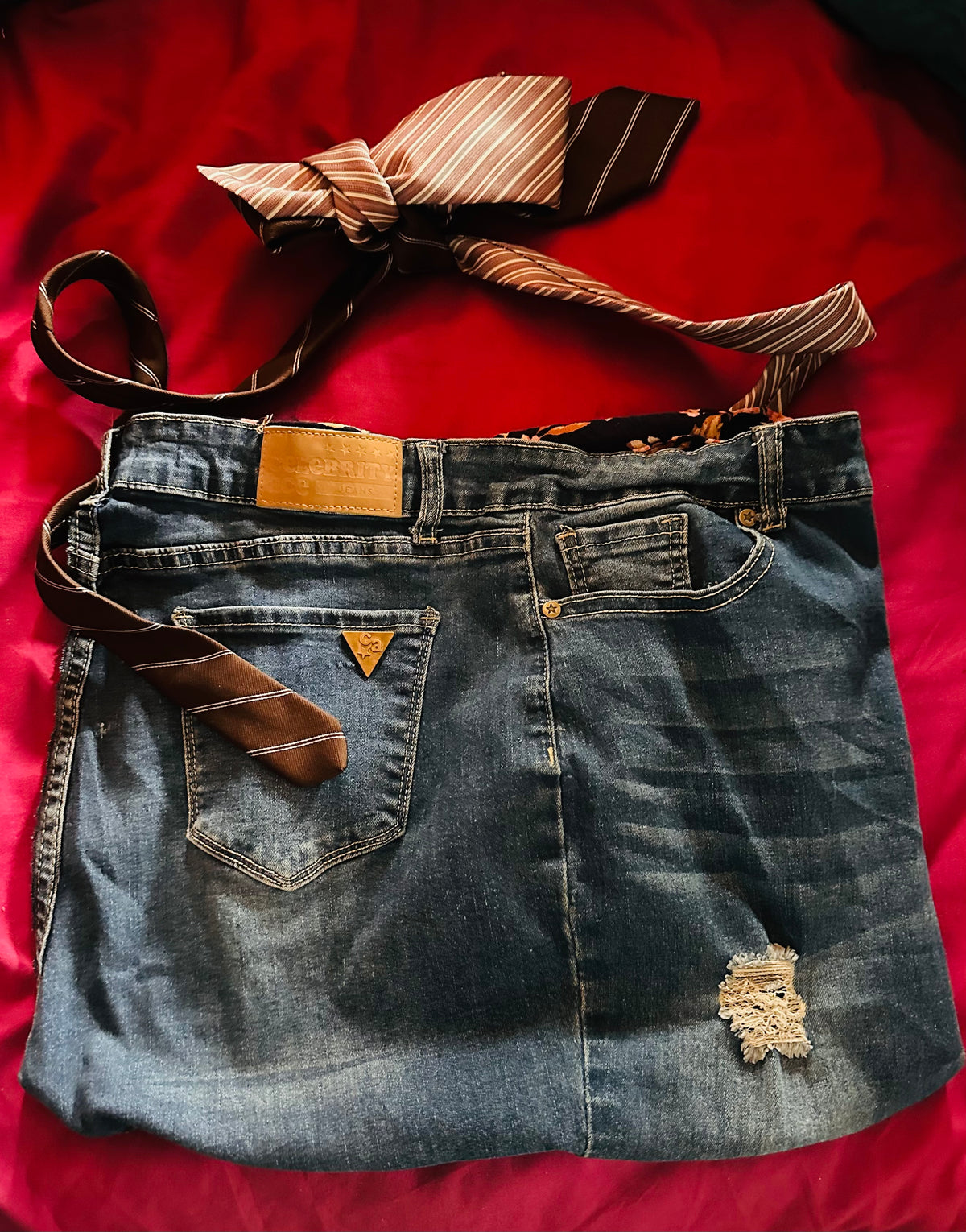 Beautified T-shirt Jeans Tote Bag