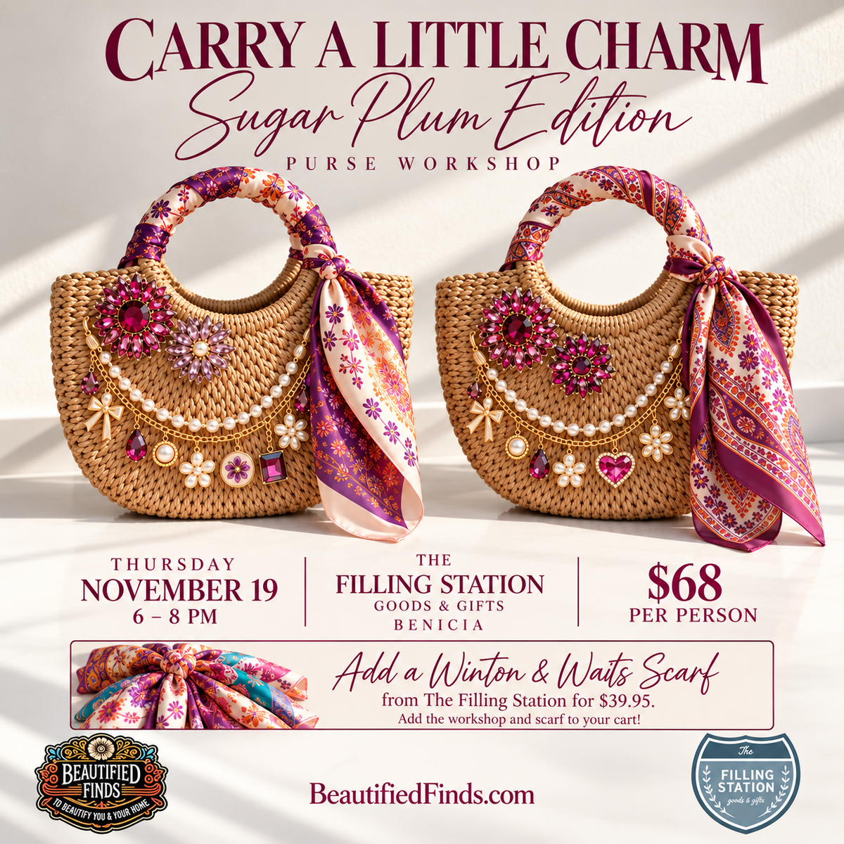 Carry A Little Charm: Sugar Plum Edition - The Filling Station, Benicia 11/19