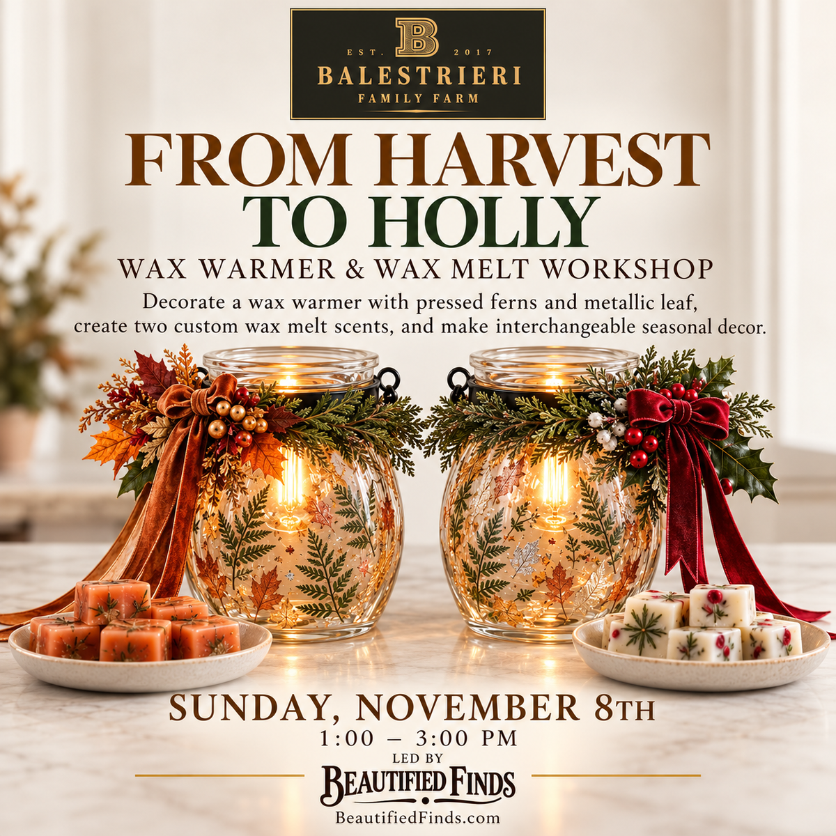 From Harvest to Holly: Wax Warmer - Balestrieri, Alhambra Valley 11/8