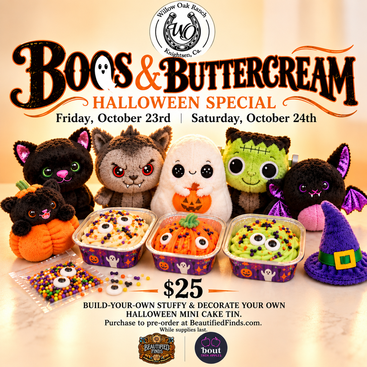 Boo Buddies & Buttercream - Willow Oak Ranch, Knightsen 10/23 & 10/24